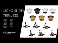 Точковий світильник Nowodvorski 10806 Mono Slide Trimless GU10 1x10W IP20 Chocolate (31738) video 0