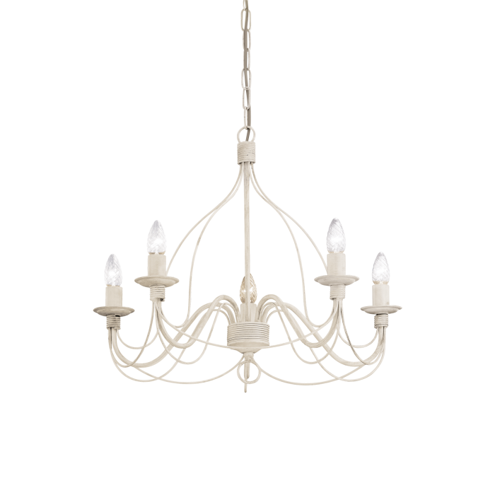 Люстра Ideal Lux CORTE SP5 BIANCO ANTICO
