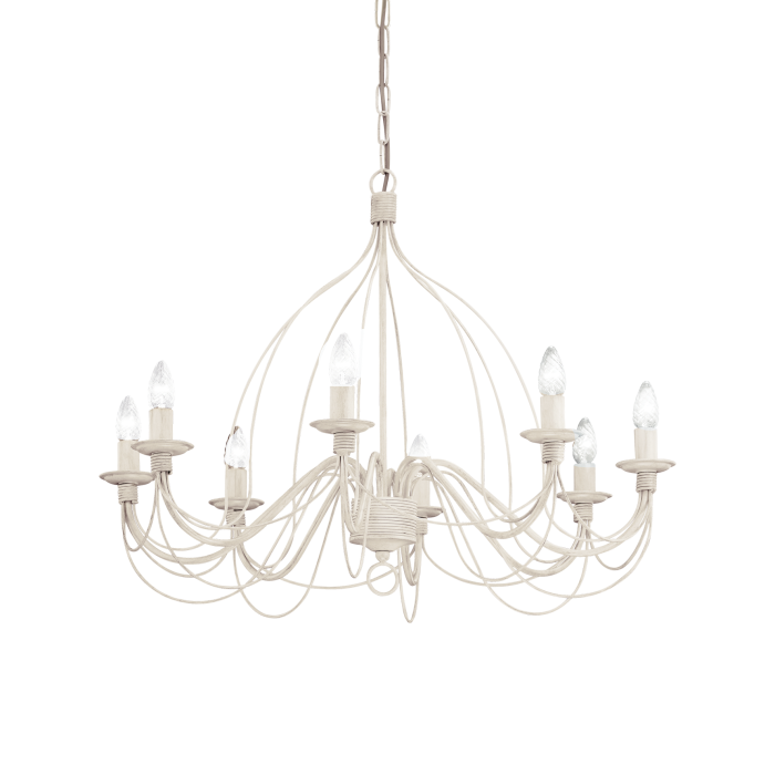 Люстра Ideal Lux CORTE SP8 BIANCO ANTICO