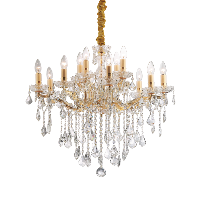 Люстра Ideal Lux FLORIAN SP12 ORO