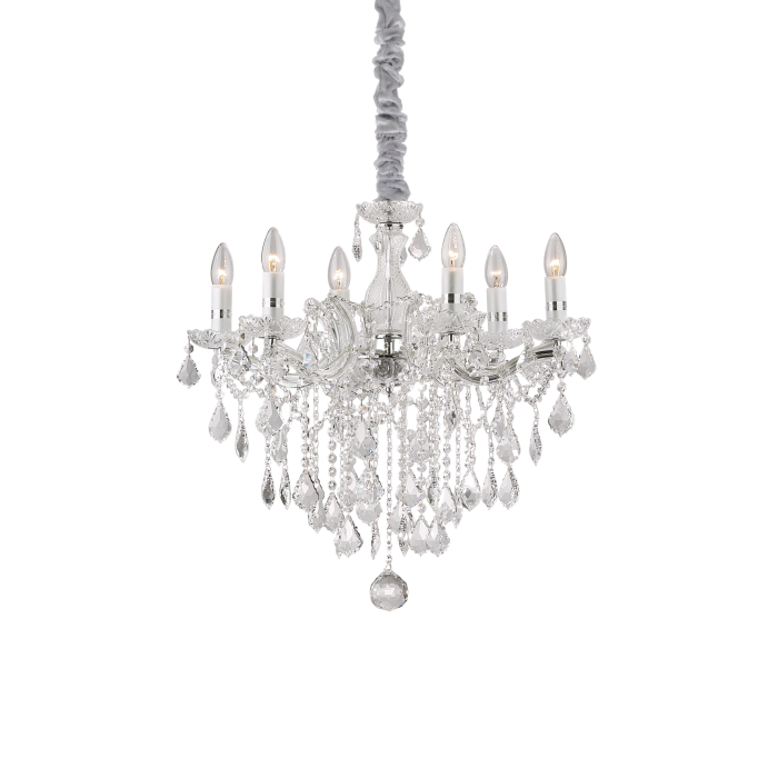 Люстра Ideal Lux FLORIAN SP6 CROMO