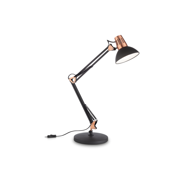 Настільна лампа Ideal Lux 061191 WALLY TL1 NERO RAME