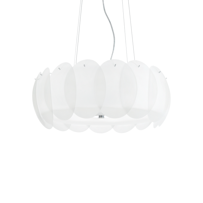 Підвісний світильник Ideal Lux OVALINO SP8 BIANCO