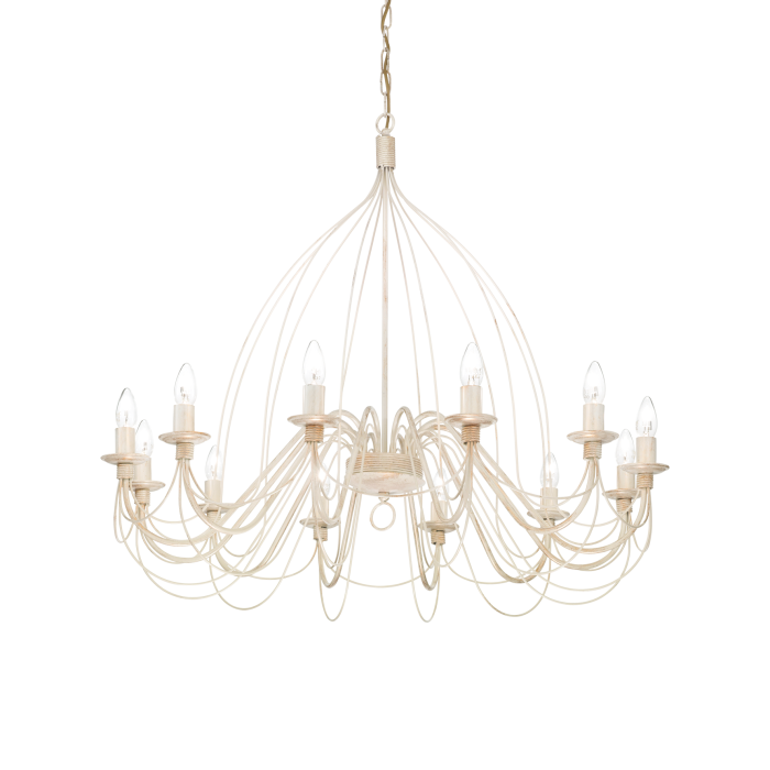 Люстра Ideal Lux CORTE SP12 BIANCO ANTICO