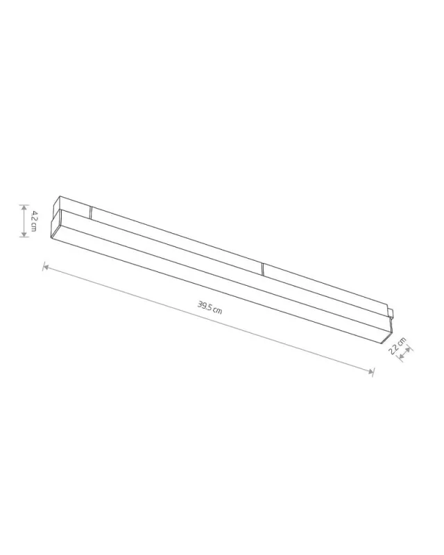 Магнітний трековий світильник Nowodvorski 10148 LVM Line Led 1x15w 3000к 700Lm IP20 Bl