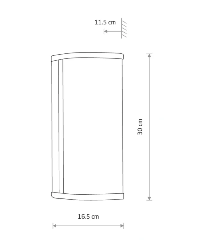 Бра для ванної Nowodvorski 10729 Palmas LED 1x15W 4000K 1000Lm IP44 хром