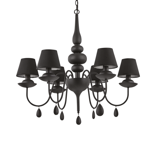 Люстра Ideal Lux BLANCHE SP6 NERO