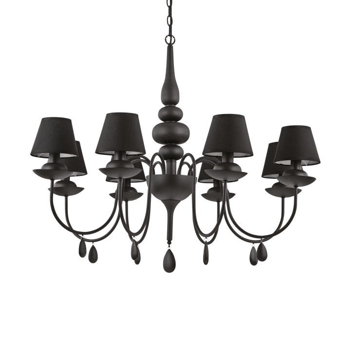 Люстра Ideal Lux BLANCHE SP8 NERO