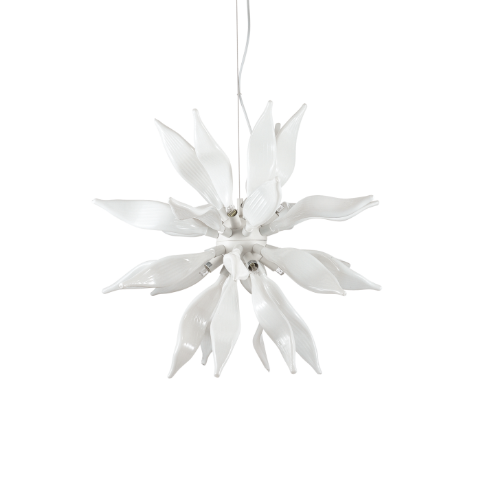 Люстра Ideal Lux LEAVES SP8 BIANCO