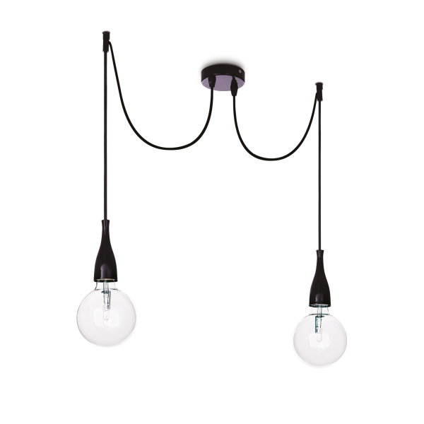 Підвісний світильник Ideal Lux MINIMAL SP2 NERO OPACO