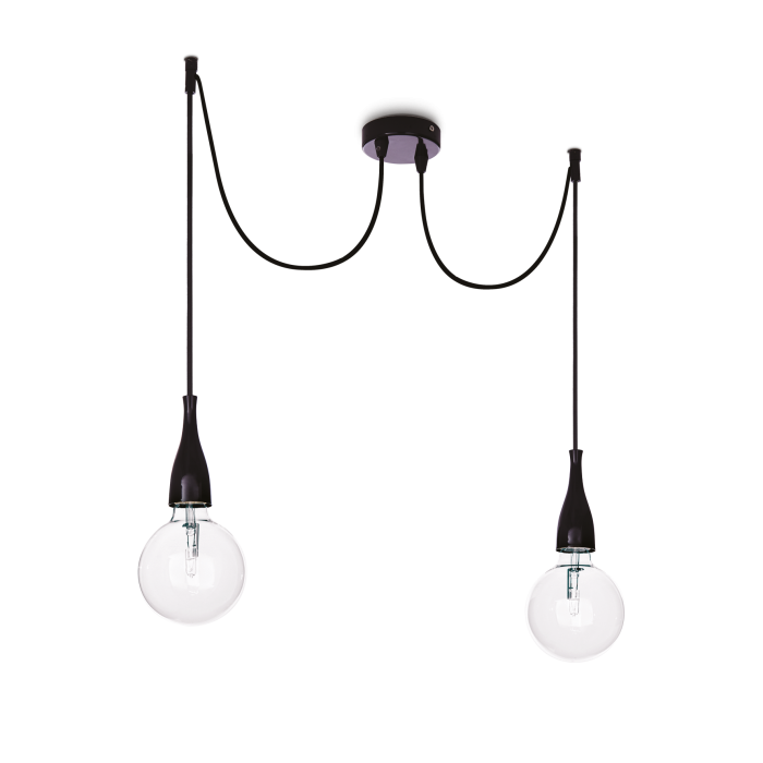 Підвісний світильник Ideal Lux MINIMAL SP2 NERO OPACO