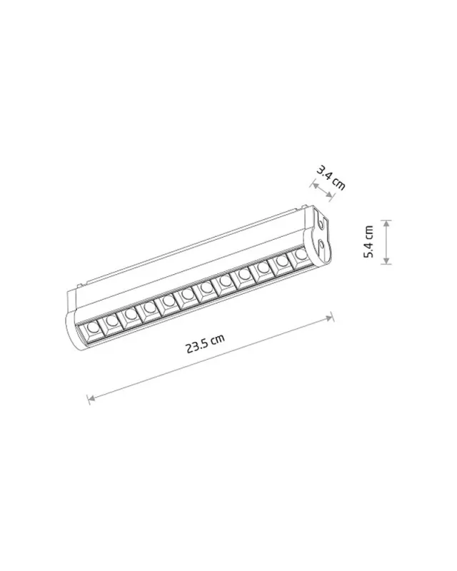 Магнітний трековий світильник Nowodvorski 11336 UT-LVM Focus Swing LED 12W 4000K 1000Lm IP20 чорний