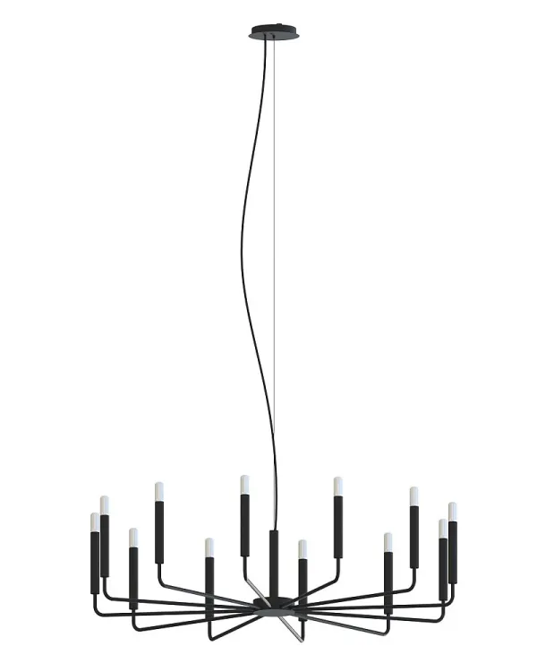 Люстра Nowodvorski 11464 Orto XII B E14 12x10W IP20 чорний