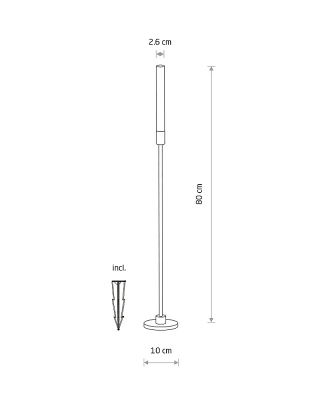 Світильник вуличний ландшафтний Nowodvorski 11544 Zola LED S 1x3W 3000K 100Lm IP54 чорний