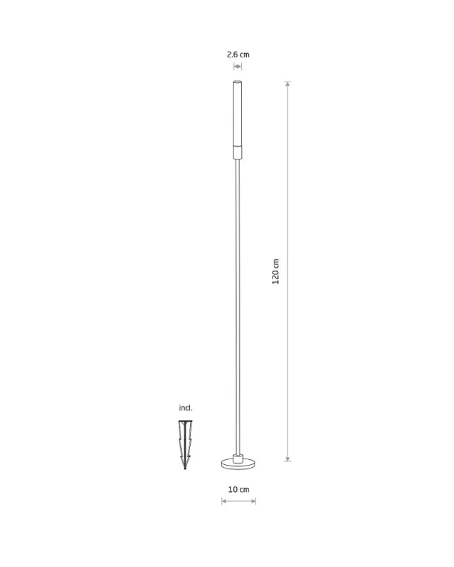 Світильник вуличний ландшафтний Nowodvorski 11546 Zola LED L 1x3W 3000K 100Lm IP54 чорний