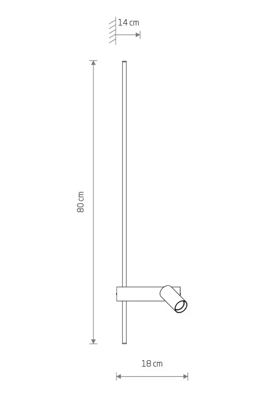 Настінний світильник Nowodvorski 11578 Easy Left GU10 MR11 10W + LED 11W 3000K 450Lm IP20 Білий