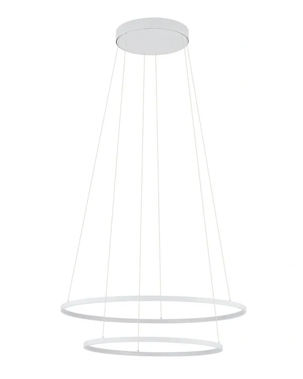 Люстра Nowodvorski Circolo Power 11646 LED 2x67W 3000K 3700Lm IP20 біла