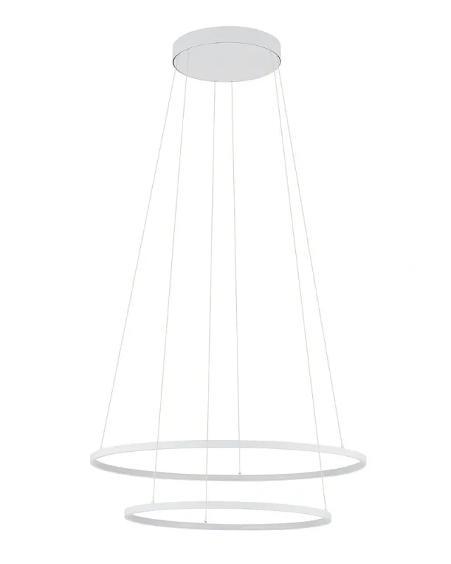 Люстра Nowodvorski Circolo Power 11646 LED 2x67W 3000K 3700Lm IP20 біла