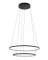 Люстра Nowodvorski Circolo Power 11647 LED 2x67W 3000K 3100Lm IP20 чорна