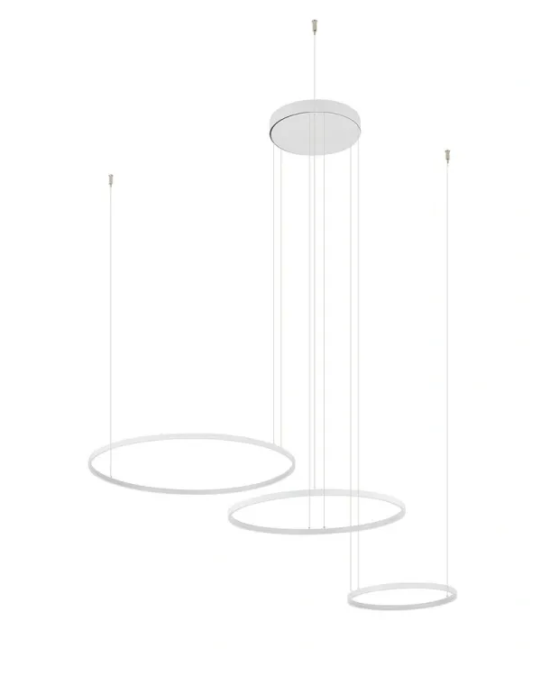 Люстра Nowodvorski Circolo Power 11649 LED 3x85W 3000K 4600Lm IP20 біла