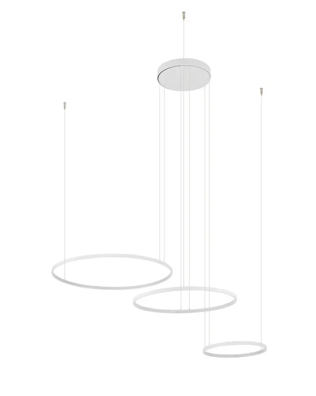 Люстра Nowodvorski Circolo Power 11649 LED 3x85W 3000K 4600Lm IP20 біла
