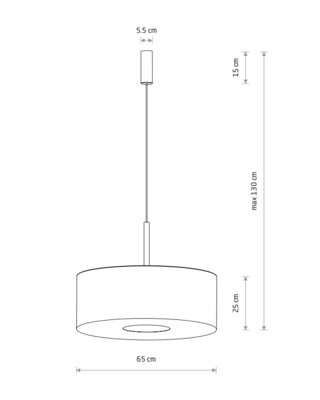 Підвісний світильник Nowodvorski 11653 Santana L E27 1x25W IP20 бежевий