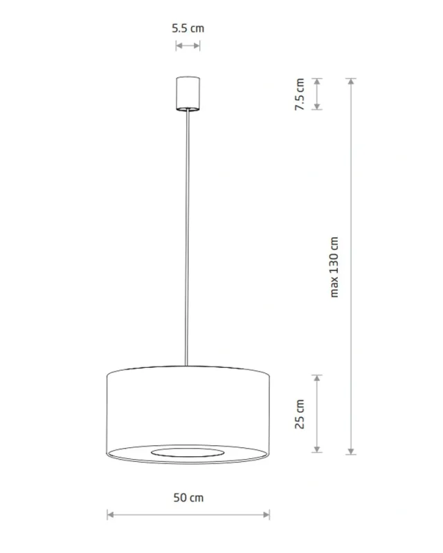 Підвісний світильник Nowodvorski 11674 Lago M E27 1x25W IP20 сірий