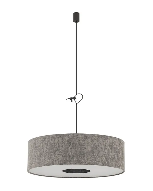 Підвісний світильник Nowodvorski 11675 Lago L E27 1x25W IP20 сірий