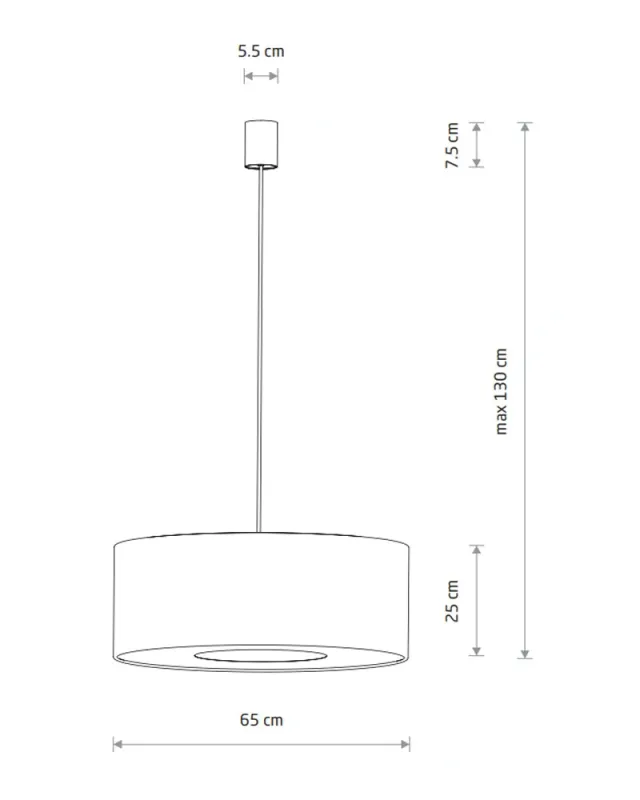 Підвісний світильник Nowodvorski 11675 Lago L E27 1x25W IP20 сірий