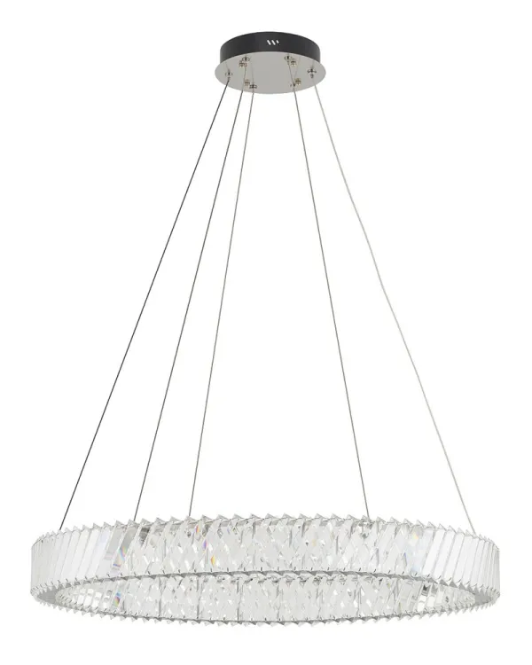 Люстра Nowodvorski 11706 Luxora Round LED 1x38W 3000K 3400Lm IP20 хром