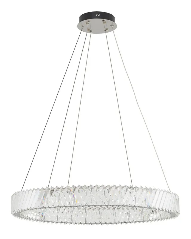 Люстра Nowodvorski 11706 Luxora Round LED 1x38W 3000K 3400Lm IP20 хром