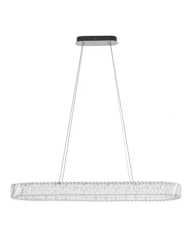 Люстра Nowodvorski 11707 Luxora Oval LED 1x40W 3000K 3600Lm IP20 хром