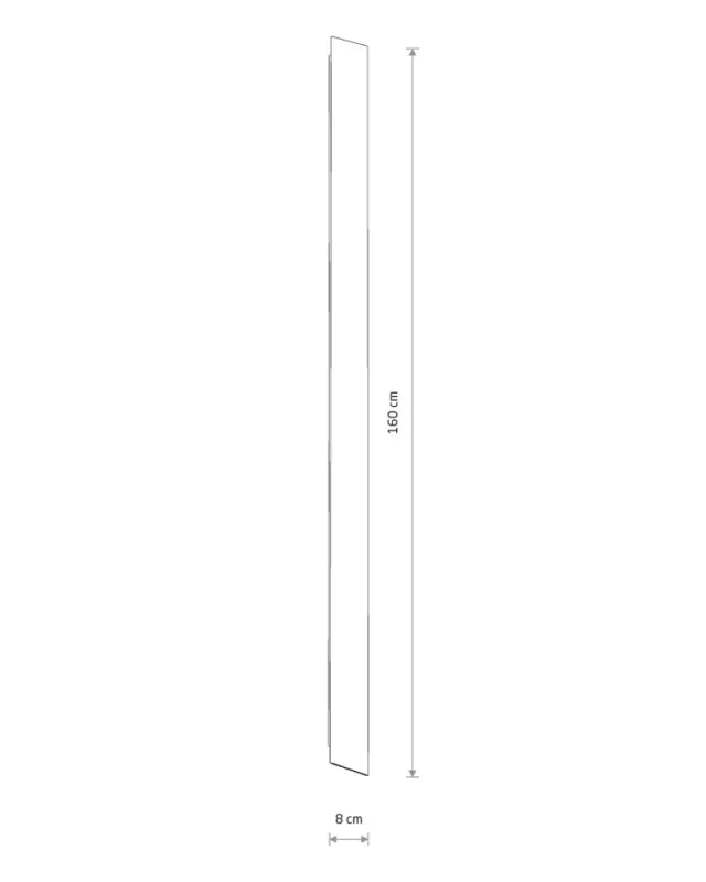 Настінний світильник Nowodvorski 11878 Comma LED L 1x34W 3000K 950Lm IP20 чорний