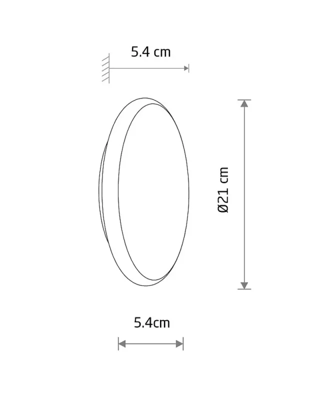 Бра для ванної Nowodvorski 11942 Astra LED 1x8W 3000K 180Lm IP65 золотий