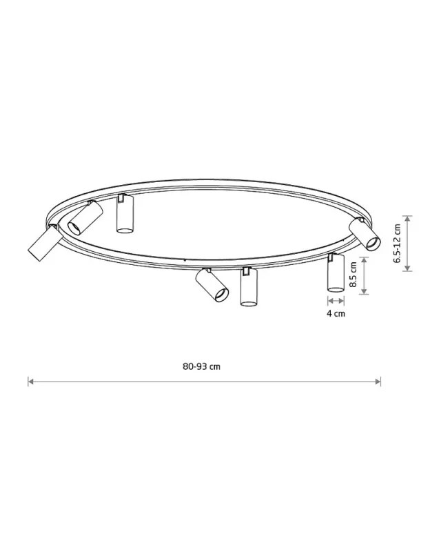 Люстра Nowodvorski 11948 Fourty Round GU10 R35 7x10W IP20 бежева