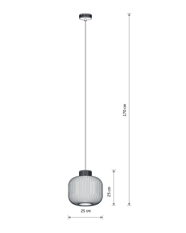 Підвісний світильник Nowodvorski 11966 Aurora E27 1x25W IP20 бежевий