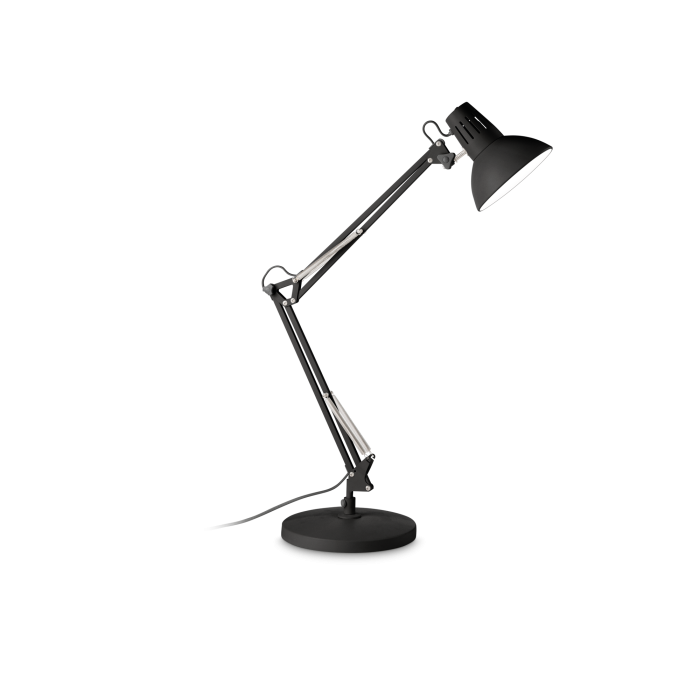 Настільна лампа Ideal Lux 265278 WALLY TL1 TOTAL BLACK