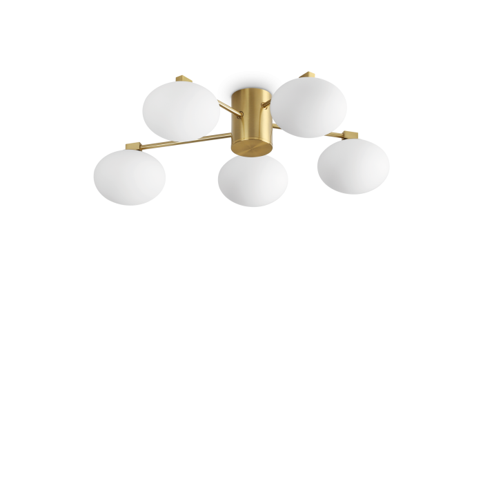 Люстра Ideal Lux 316697 HERMES PL5 D60 OTTONE