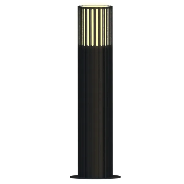 Вуличний стовпчик Goldlux 329356 Kuusamo E27 1x20W IP54 графітовий