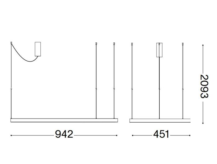 Підвісний світильник Ideal Lux 345239 WAVES-1 SP BIANCO