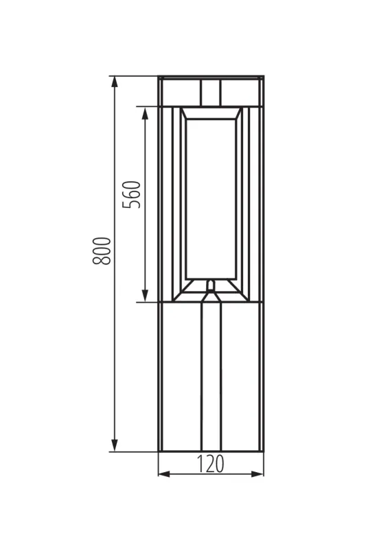 Парковий світильник Kanlux 36550 Pevo 80 GR (58150)