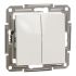 Перемикач 2-клавішний Asfora Schneider Electric EPH0670123 крем без рамки