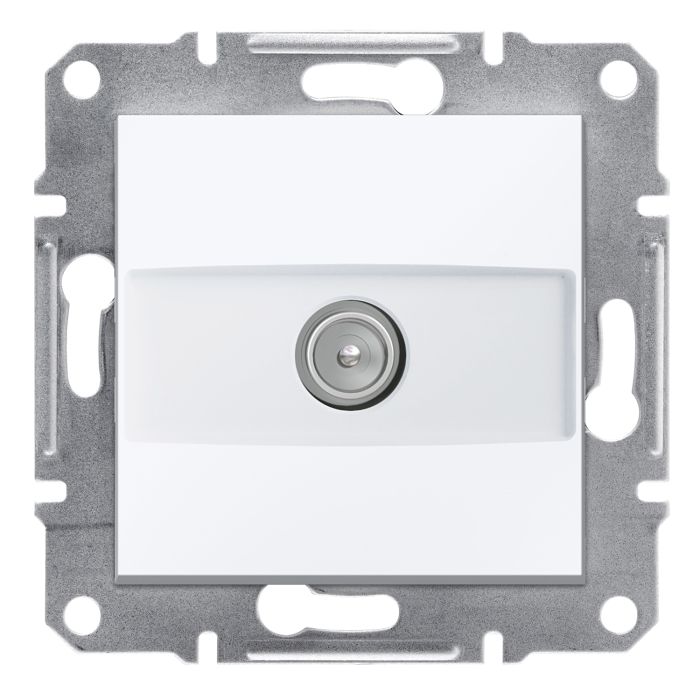 Розетка TV кінцева 1 дБ Asfora Schneider Electric EPH3270121 біла без рамки