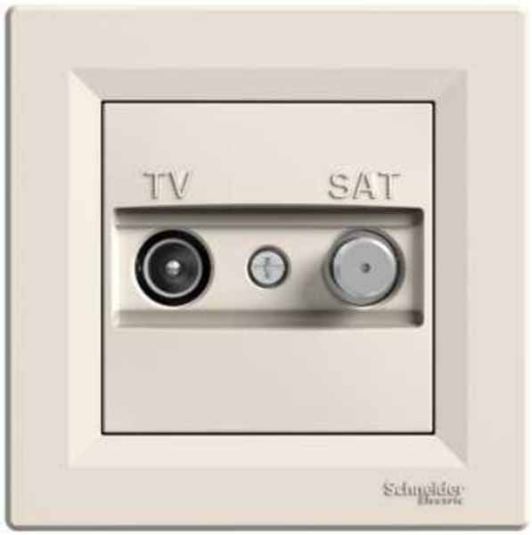 Розетка tv-sat прохідна (8 дб), кремовий (EPH3400323)