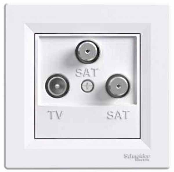 Розетка tv-sat-sat кінцева (1 дб), білий (EPH3600121)