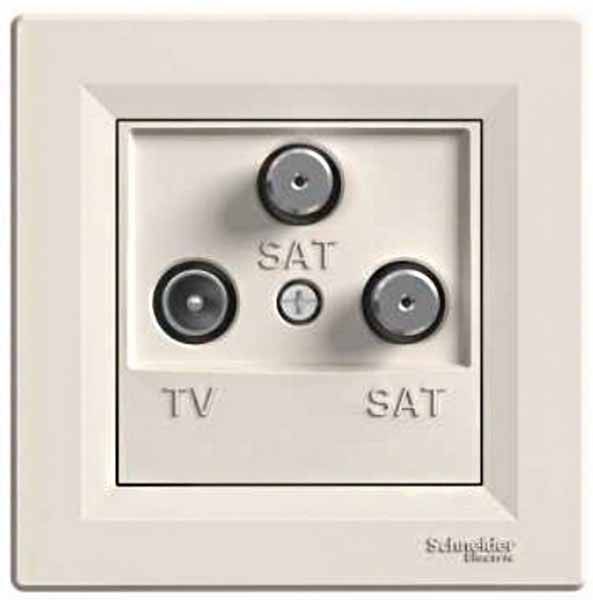 Розетка tv-sat-sat кінцева (1 дб), кремовий (EPH3600123)