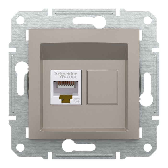 Комп'ютерна розетка rj45 кат5e utp, бронза (EPH4300169)