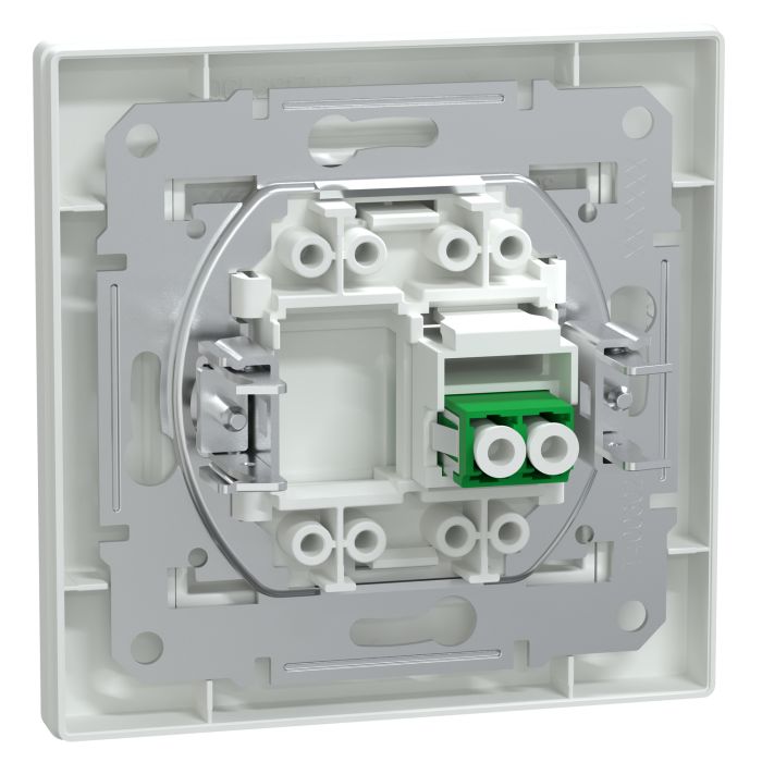 Розетка волоконно-оптична дуплекс Asfora Schneider Electric EPH4600121 біла