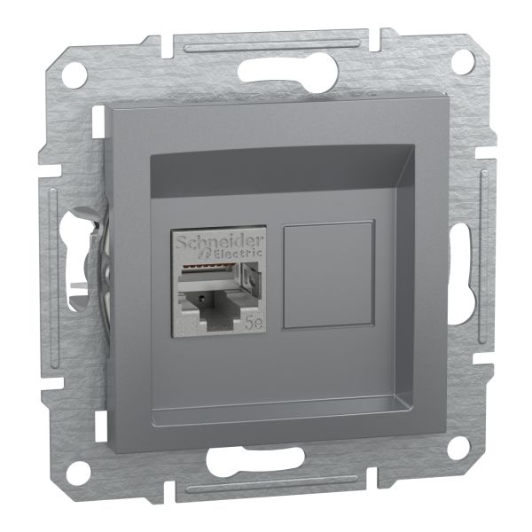 Комп'ютерна розетка rj45 кат5e utp, сталь (EPH5000162)