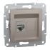 Комп'ютерна розетка rj45 кат5e stp, бронза (EPH5000169)